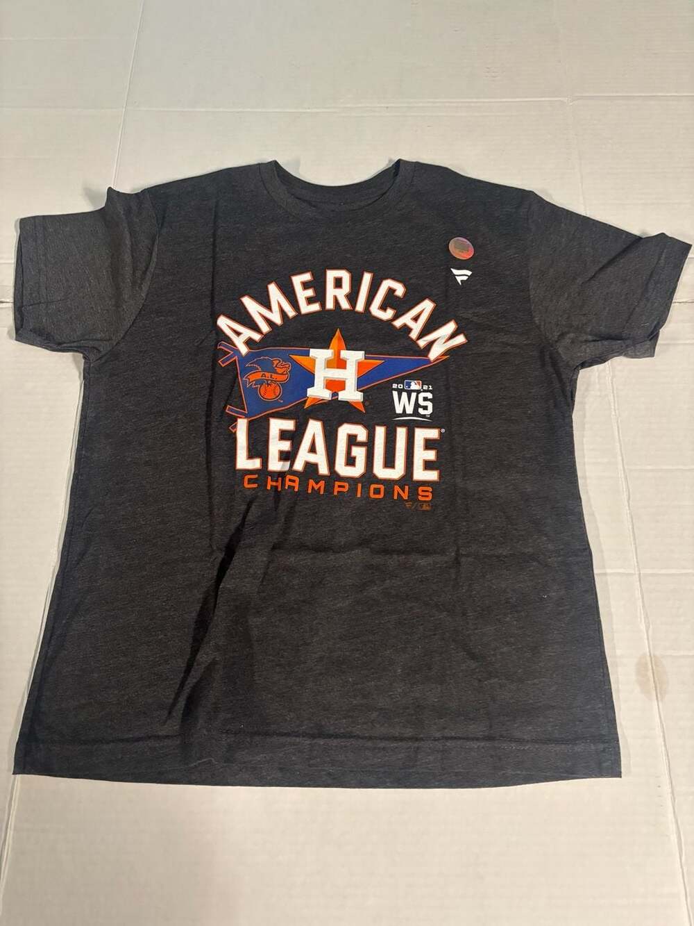 Majestic Fanatics Houston Astros 2021 AL Champions T-Shirt Youth Medium New